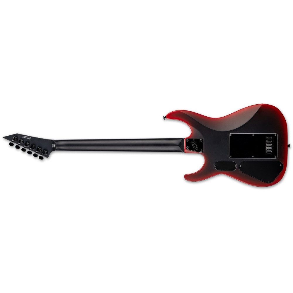 LTD M-6 EverTune 30 Black Metal II Black Red Burst Satin