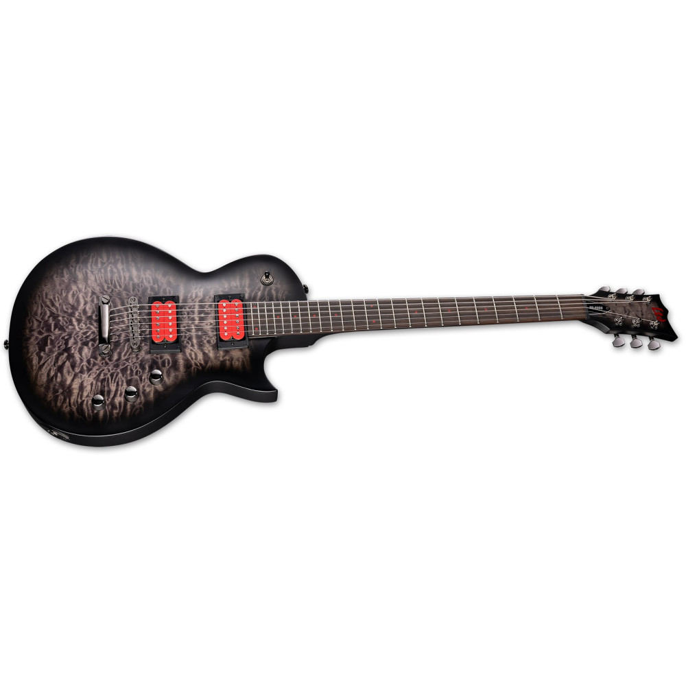 LTD BB-200 Baritone QM See Thru Black Sunburst Satin