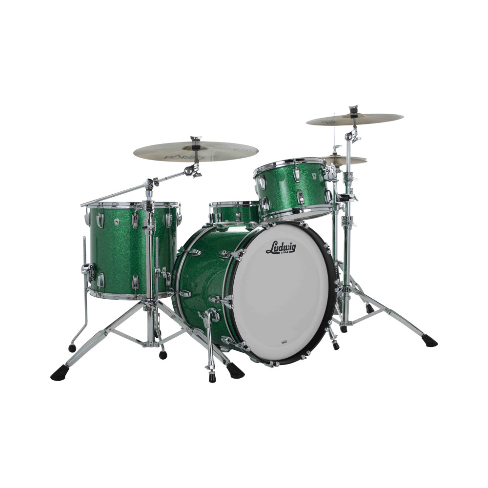 Ludwig L7342AX54WC Classic Oak FAB Green Sparkle