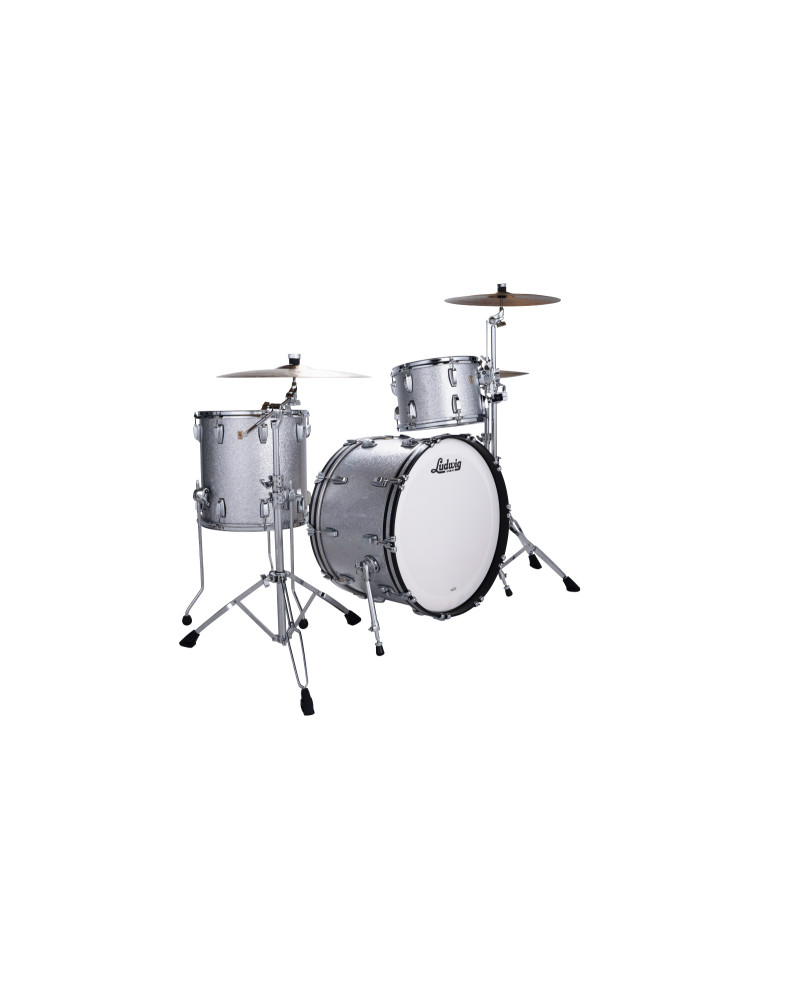 Ludwig L84433AX0SWC Classic Maple Pro Beat Silver Sparkle