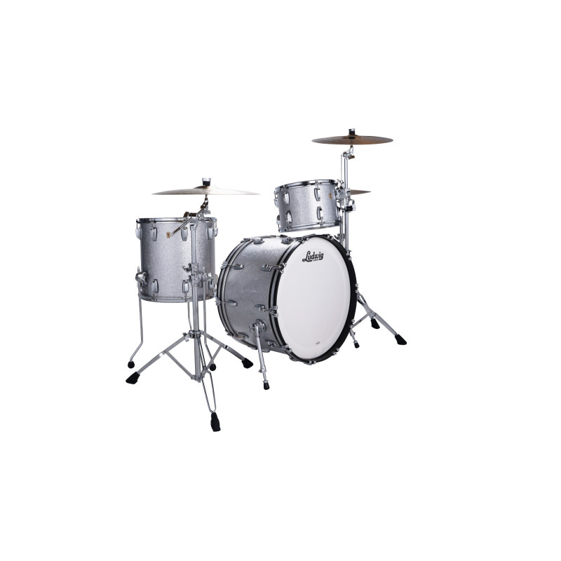 Ludwig L84433AX0SWC Classic Maple Pro Beat Silver Sparkle
