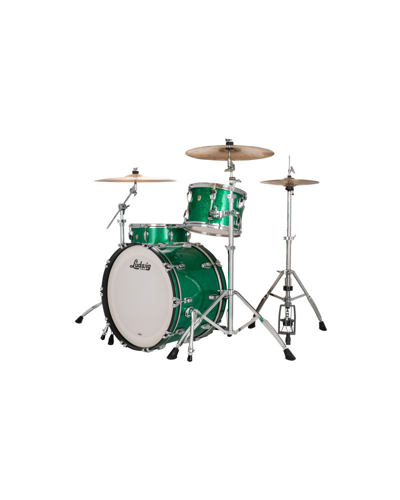 Ludwig L84433AX54WC Classic Maple Pro Beat Green Sparkle