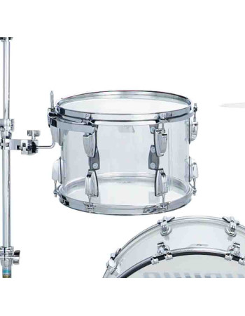Ludwig LT982VXX38WCR 8x12 Vistalite Tom Tom Clear