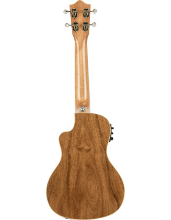 Lanikai LKUACS-CEC Concert Ukulele, All Solid Acacia Series, Cutaway, Preamp, Sof tcase