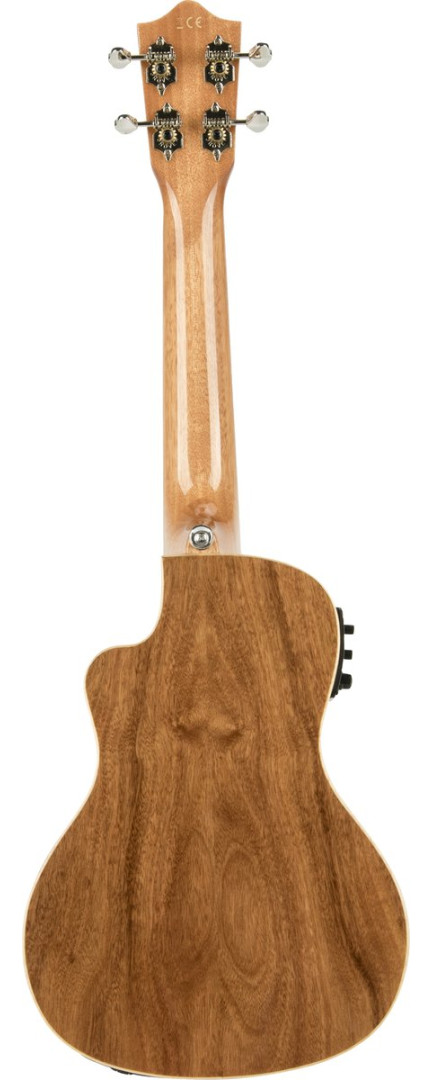 Lanikai LKUACS-CEC Concert Ukulele, All Solid Acacia Series, Cutaway, Preamp, Sof tcase