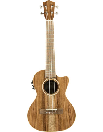 Lanikai LKUACS-CET Tenor Ukulele, All Solid Acacia Series, Cutaway, Preamp, Softc ase
