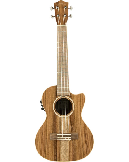 Lanikai LKUACS-CET Tenor Ukulele, All Solid Acacia Series, Cutaway, Preamp, Softc ase