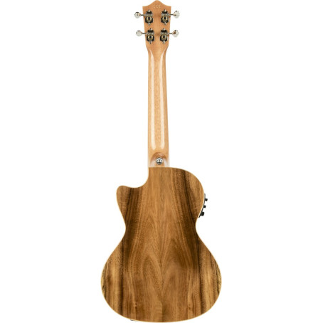 Lanikai LKUACS-CET Tenor Ukulele, All Solid Acacia Series, Cutaway, Preamp, Softc ase