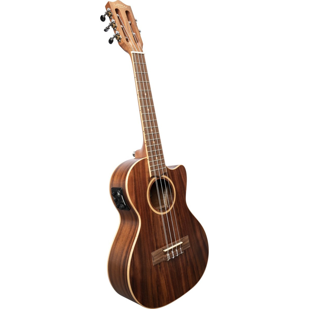 Lanikai LKUACST-5CET Tenor Ukulele, Acacia Solid Top Series, 5 String, Low/High G, Gigbag