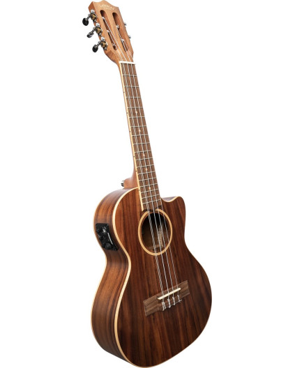 Lanikai LKUACST-5CET Tenor Ukulele, Acacia Solid Top Series, 5 String, Low/High G, Gigbag