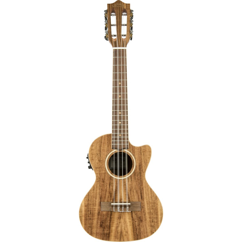 Lanikai LKUACST-6CET Tenor Ukulele, Acacia Solid Top Series, 6 String, Gigbag