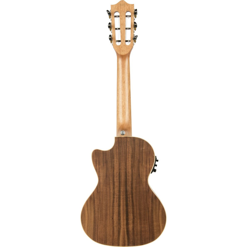 Lanikai LKUACST-6CET Tenor Ukulele, Acacia Solid Top Series, 6 String, Gigbag