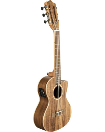 Lanikai LKUACST-6CET Tenor Ukulele, Acacia Solid Top Series, 6 String, Gigbag