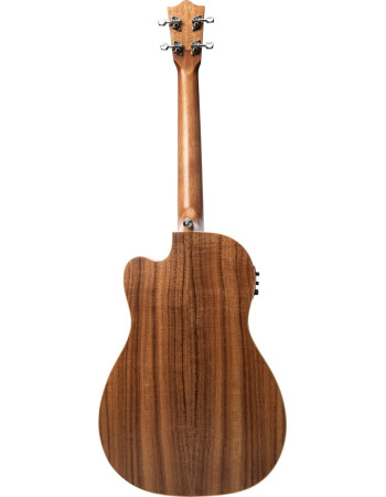 Lanikai LKUACST-CEB Baritone Ukulele, Acacia Solid Top Series, Cutaway, Preamp, Gi gbag