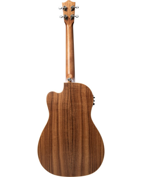 Lanikai LKUACST-CEB Baritone Ukulele, Acacia Solid Top Series, Cutaway, Preamp, Gi gbag