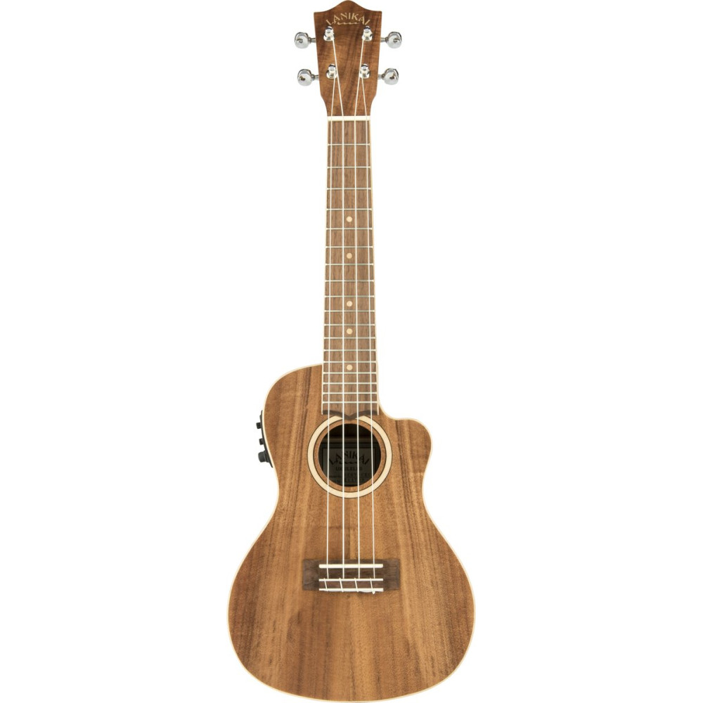 Lanikai LKUACST-CEC Concert Ukulele, Acacia Solid Top Series, Cutaway, Preamp, Gig bag
