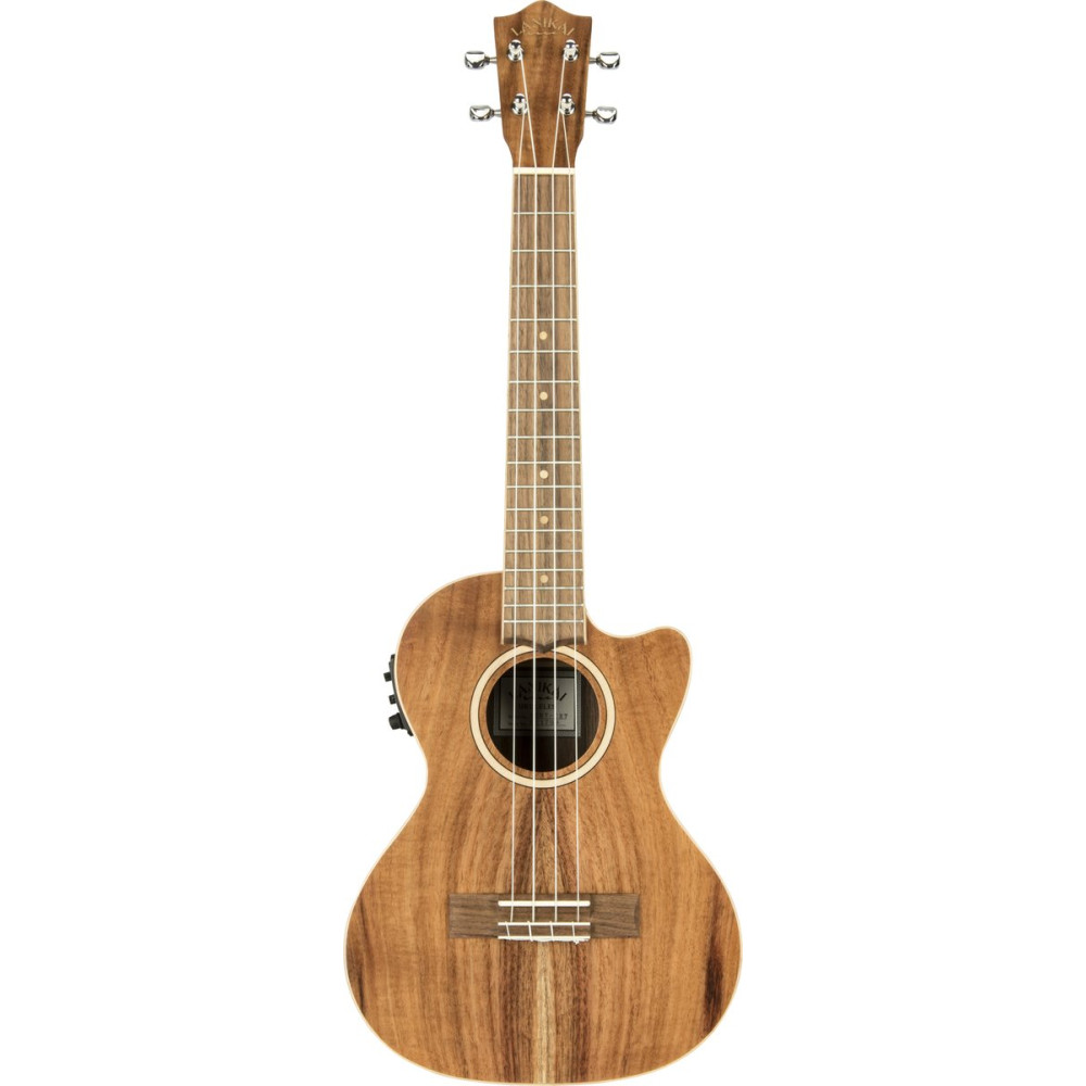 Lanikai LKUACST-CET Tenor Ukulele, Acacia Solid Top Series, Cutaway, Preamp, Gigba g