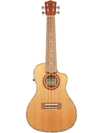 Lanikai LKUCDSTCEC Concert Ukulele, Cedar Solid Top Series, Cutaway, Preamp, Gigb ag