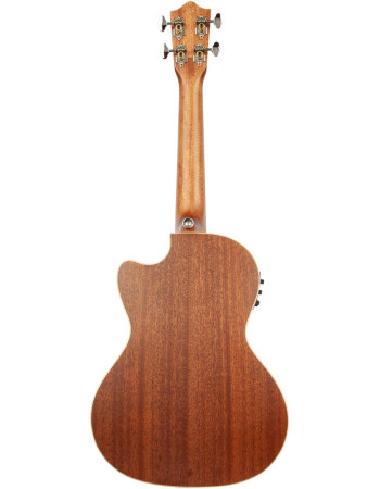 Lanikai LKUCDSTCET Tenor Ukulele, Cedar Solid Top Series, Cutaway, Preamp, Gigbag
