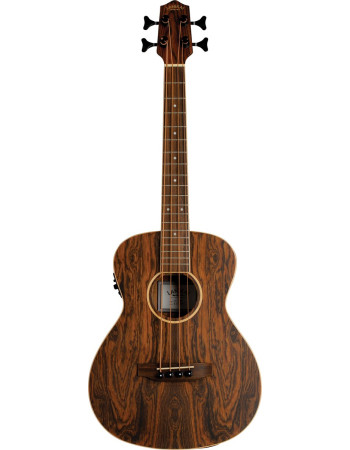 Lanikai LKUFBEBU Mini Bass, Figured Bocote Series, Preamp, Gigbag