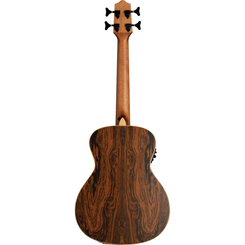 Lanikai LKUFBEBU Mini Bass, Figured Bocote Series, Preamp, Gigbag