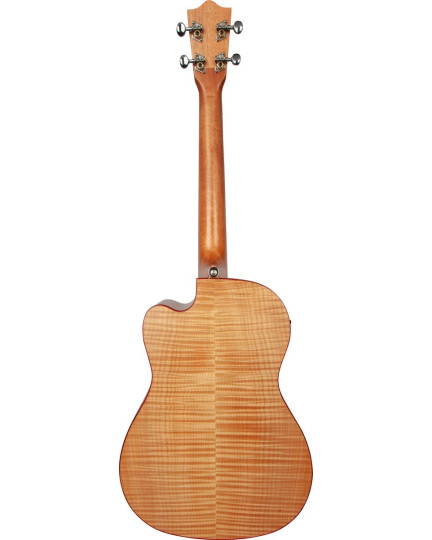 Lanikai LKUFM-CEB Baritone Ukulele, Flame Maple Series, Cutaway, Preamp, Gigbag