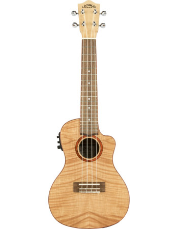 Lanikai LKUFM-CEC Concert Ukulele, Flame Maple Series, Cutaway, Preamp, Gigbag