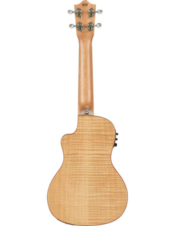 Lanikai LKUFM-CEC Concert Ukulele, Flame Maple Series, Cutaway, Preamp, Gigbag