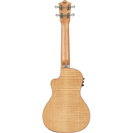 Lanikai LKUFM-CEC Concert Ukulele, Flame Maple Series, Cutaway, Preamp, Gigbag