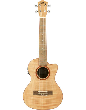 Lanikai LKUFM-CET Tenor Ukulele, Flame Maple Series, Cutaway, Preamp, Gigbag