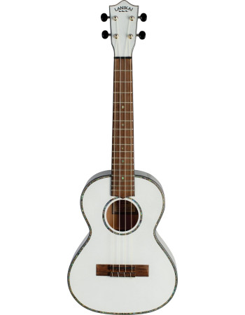Lanikai LKUJMS-AWT2 Tenor Ukulele, Julia Michaels White Pearl Signature, Gigbag