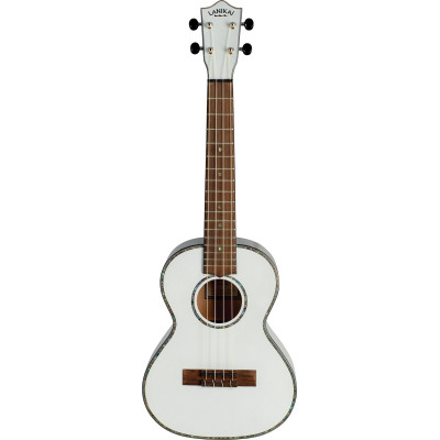 Lanikai LKUJMS-AWT2 Tenor Ukulele, Julia Michaels White Pearl Signature, Gigbag