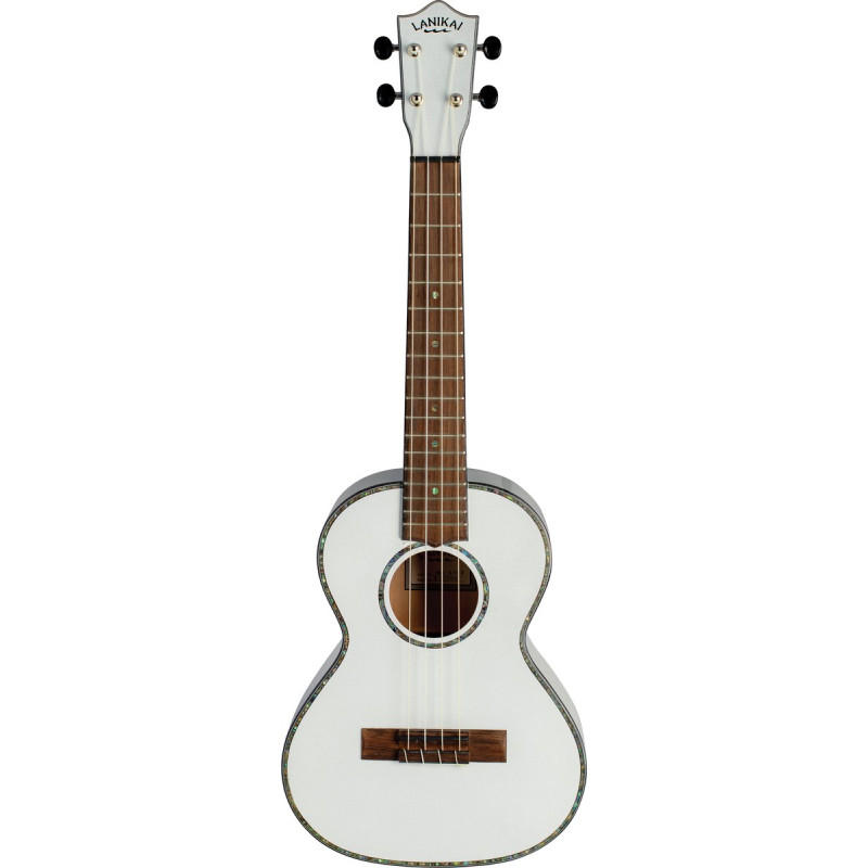 Lanikai LKUJMS-AWT2 Tenor Ukulele, Julia Michaels White Pearl Signature, Gigbag