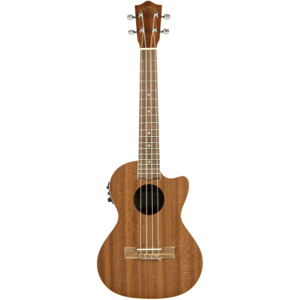Lanikai LKUMA-CET Tenor Ukulele, Mahogany Series, Cutaway, Preamp, Softcase