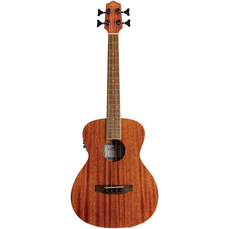 Lanikai LKUMA-EBU Mini Bass, Mahogany Series, Preamp, Gigbag