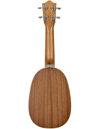 Lanikai LKUMA-P Soprano Ukulele, Mahogany Series, Pineapple, Gigbag