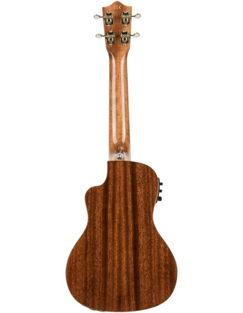 Lanikai LKUMAS-CEC Concert Ukulele, All Solid Mahogany Series, Cutaway, Preamp, S oftcase