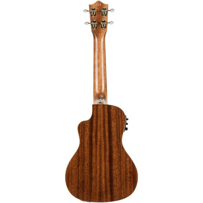 Lanikai LKUMAS-CEC Concert Ukulele, All Solid Mahogany Series, Cutaway, Preamp, S oftcase