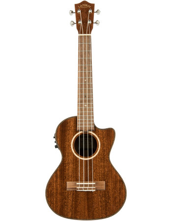 Lanikai LKUMAS-CET Tenor Ukulele, All Solid Mahogany Series, Cutaway, Preamp, Sof tcase