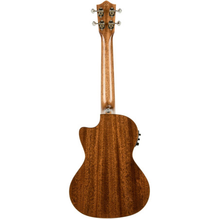 Lanikai LKUMAS-CET Tenor Ukulele, All Solid Mahogany Series, Cutaway, Preamp, Sof tcase