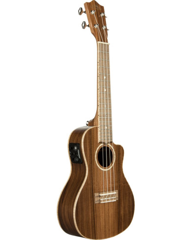 Lanikai LKUMRS-CEC Concert Ukulele, All Solid Morado Series, Cutaway, Preamp, Sof tcase