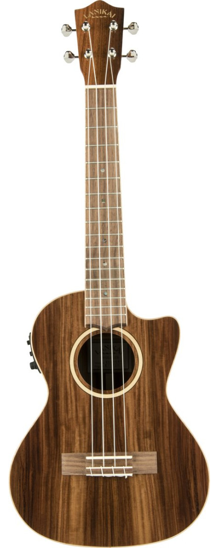 Lanikai LKUMRS-CET Tenor Ukulele, All Solid Morado Series, Cutaway, Preamp, Softc ase