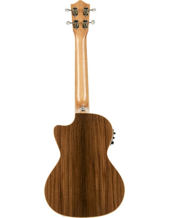 Lanikai LKUMRS-CET Tenor Ukulele, All Solid Morado Series, Cutaway, Preamp, Softc ase