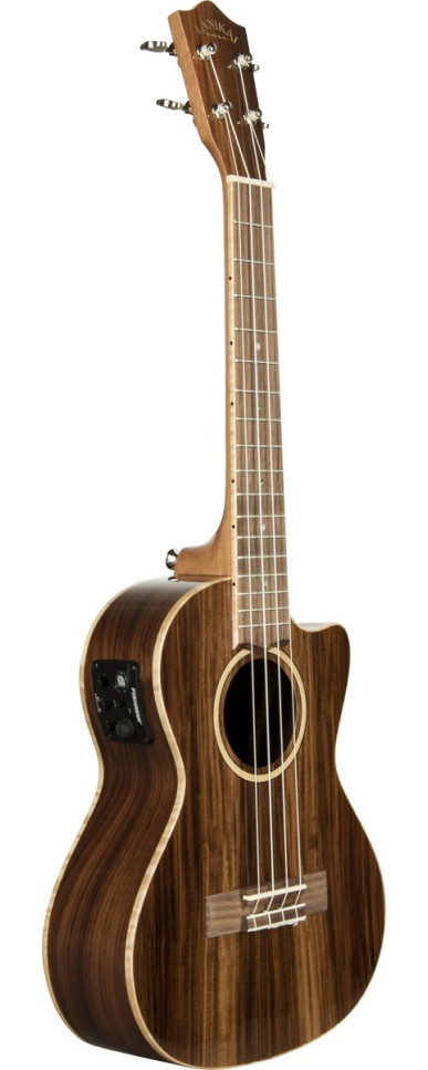 Lanikai LKUMRS-CET Tenor Ukulele, All Solid Morado Series, Cutaway, Preamp, Softc ase