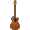 Lanikai LKUOA-CEB Baritone Ukulele, Oak Series, Cutaway, Preamp, Gigbag