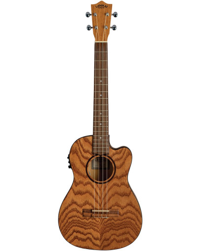 Lanikai LKUOA-CEB Baritone Ukulele, Oak Series, Cutaway, Preamp, Gigbag