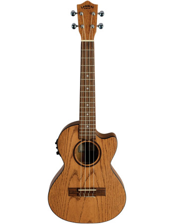 Lanikai LKUOA-CET Tenor Ukulele, Oak Series, Cutaway, Preamp, Gigbag