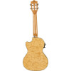 Lanikai LKUQM-NACET Tenor Ukulele, Quilted Maple Series, Natural, Cutaway, Preamp, Softcase
