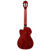 Lanikai LKUQM-RDCEB Baritone Ukulele, Quilted Maple Series, Red, Cutaway, Preamp, Softcase