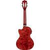 Lanikai LKUQM-RDCET Tenor Ukulele, Quilted Maple Series, Red, Cutaway, Preamp, Sof tcase
